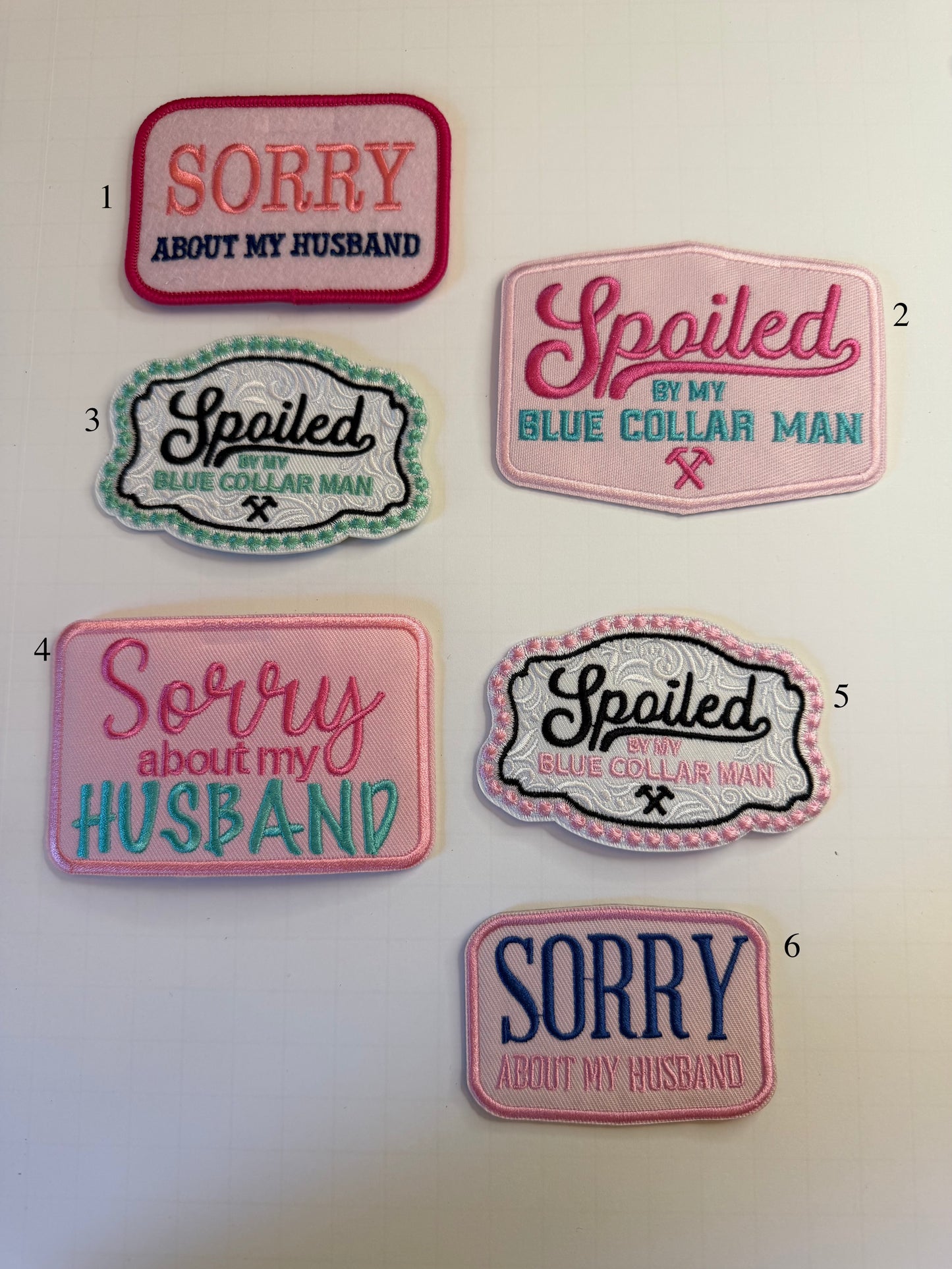 Blue Collar Love Patches