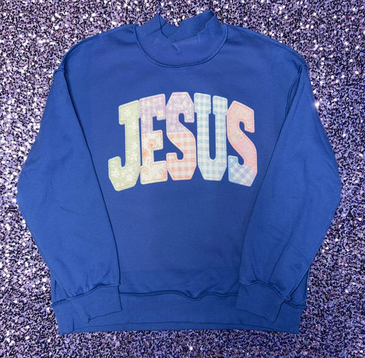 JESUS Mock Neck Sweatshirt