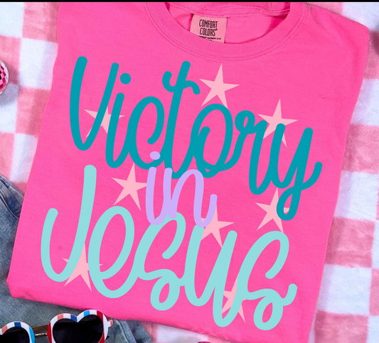 Victory In Jesus Comfort Color Tees