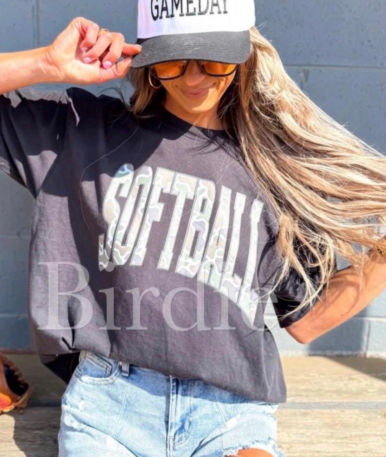 Camo Softball Gildan T-Shirt