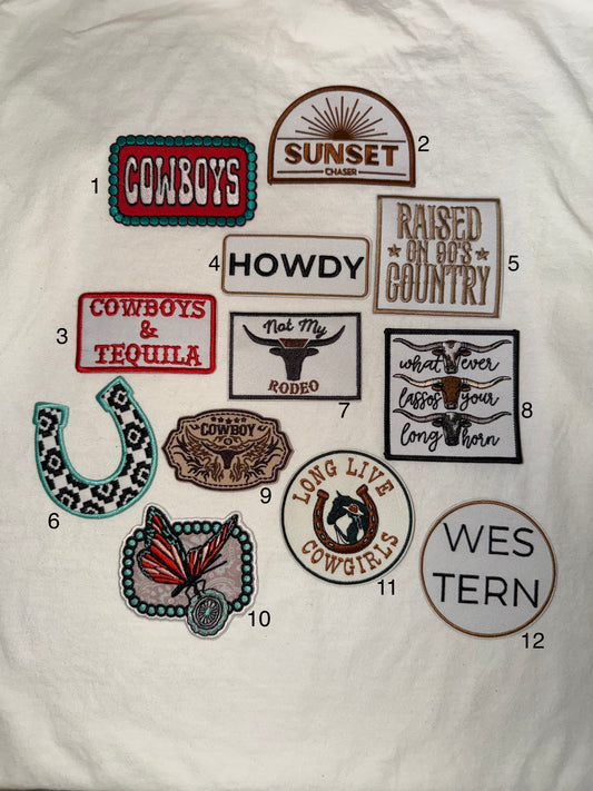 Country Western Patches