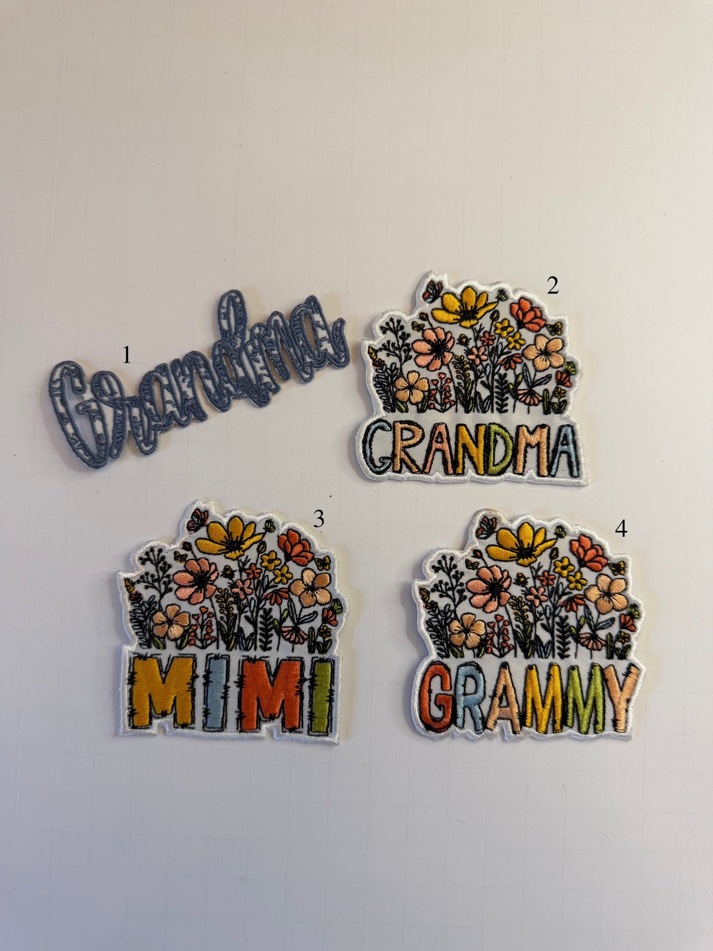 Grandma Floral Patches