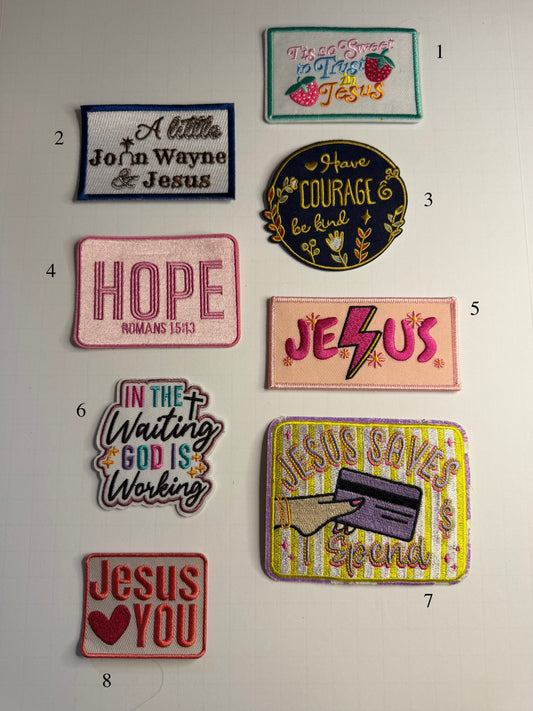 Jesus Saves Patches