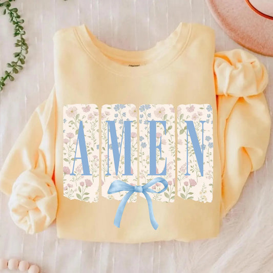 Floral Amen Gildan T-Shirt (Plus)