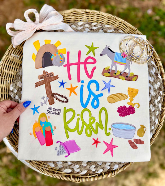 He Is Risen Comfort Color Tees (Youth)